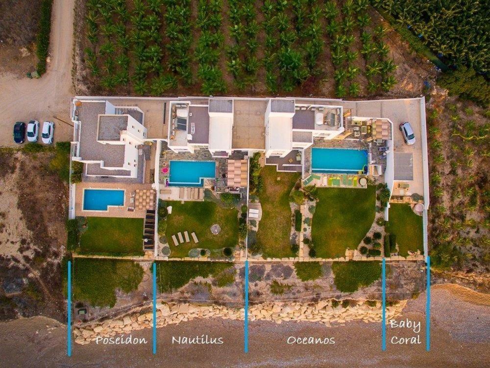 Blue Coral Beach Villas Three Exclusive Villas - Poseidon - Nautilus - Oceanos - And - Baby Coral Bungalow كورال باي المظهر الخارجي الصورة
